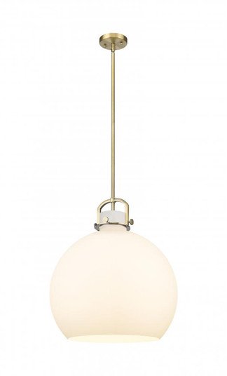 Newton Sphere - 1 Light - 18 inch - Brushed Brass - Multi Pendant (3442|410-1SL-BB-G410-18WH)