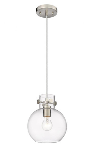 Newton Sphere - 1 Light - 8 inch - Brushed Satin Nickel - Cord hung - Pendant (3442|410-1PS-SN-G410-8CL)