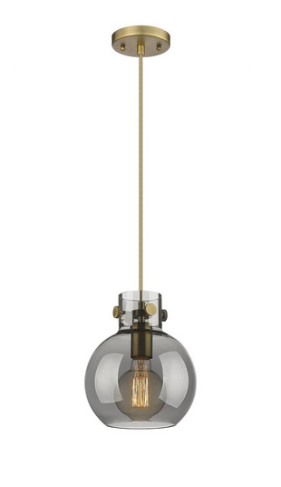 Newton Sphere - 1 Light - 8 inch - Brushed Brass - Cord hung - Mini Pendant (3442|410-1PS-BB-G410-8SM)