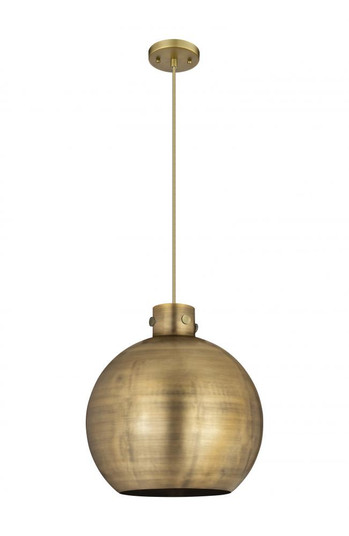 Newton Sphere - 1 Light - 16 inch - Brushed Brass - Cord hung - Pendant (3442|410-1PL-BB-M410-16BB)
