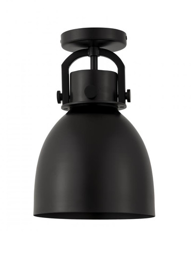 Newton Sphere - 1 Light - 8 inch - Matte Black - Flush Mount (3442|410-1F-BK-M412-8BK)