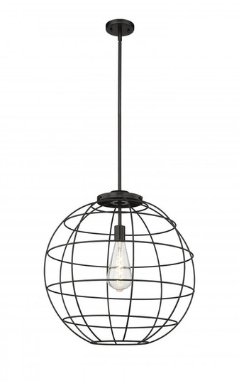 Lake Placid - 1 Light - 22 inch - Matte Black - Multi Pendant (3442|221-1S-BK-CE-22-BK)