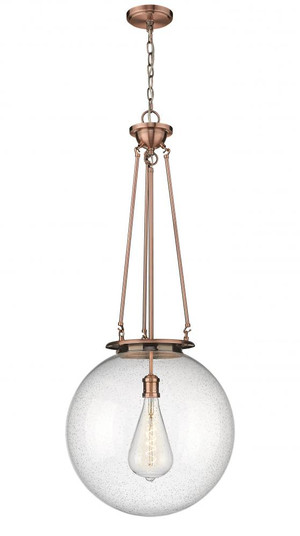 Beacon - 1 Light - 18 inch - Antique Copper - Chain Hung - Pendant (3442|221-1P-AC-G204-18)