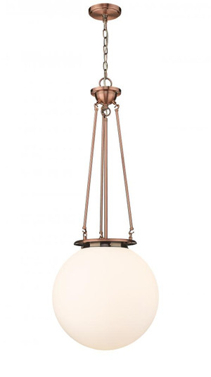 Beacon - 1 Light - 16 inch - Antique Copper - Chain Hung - Pendant (3442|221-1P-AC-G201-16)