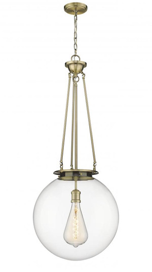 Beacon - 1 Light - 18 inch - Antique Brass - Chain Hung - Pendant (3442|221-1P-AB-G202-18)