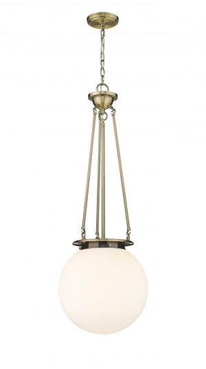 Beacon - 1 Light - 14 inch - Antique Brass - Chain Hung - Pendant (3442|221-1P-AB-G201-14)