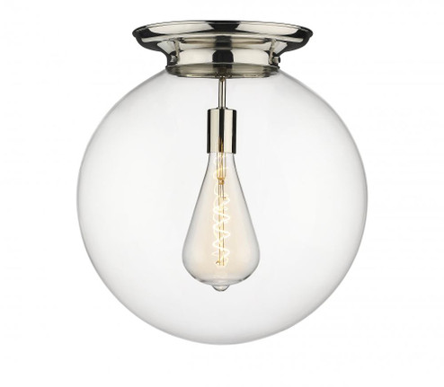 Beacon - 1 Light - 18 inch - Polished Nickel - Flush Mount (3442|221-1F-PN-G202-18)