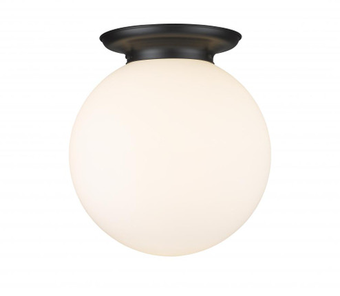 Beacon - 1 Light - 16 inch - Matte Black - Flush Mount (3442|221-1F-BK-G201-16)