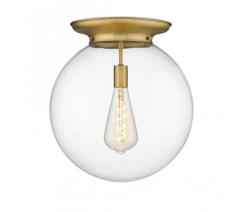 Beacon - 1 Light - 16 inch - Brushed Brass - Flush Mount (3442|221-1F-BB-G202-16)