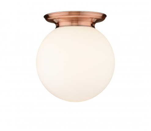 Beacon - 1 Light - 14 inch - Antique Copper - Flush Mount (3442|221-1F-AC-G201-14)