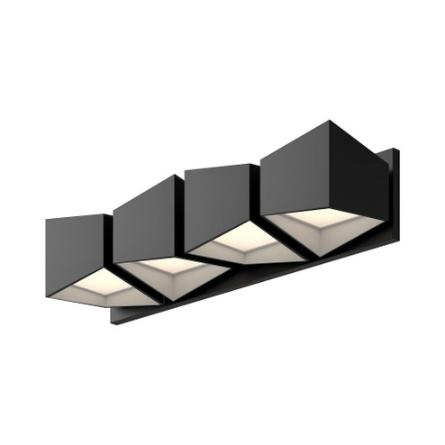Cubix 24-in Black/White LED Vanity (461|VL31224-BK/WH)