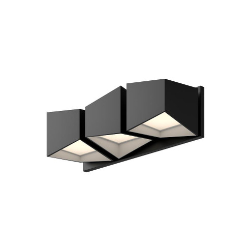 Cubix 18-in Black/White LED Vanity (461|VL31218-BK/WH)