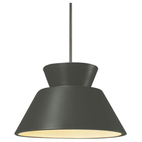Trapezoid 1-Light LED Pendant (254|CER-6420-PWGN-NCKL-RIGID-LED1-700)