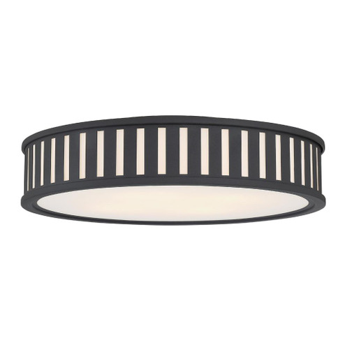 Kendal 4 Light Black Forged Flush Mount (205|KEN-8305-BF)