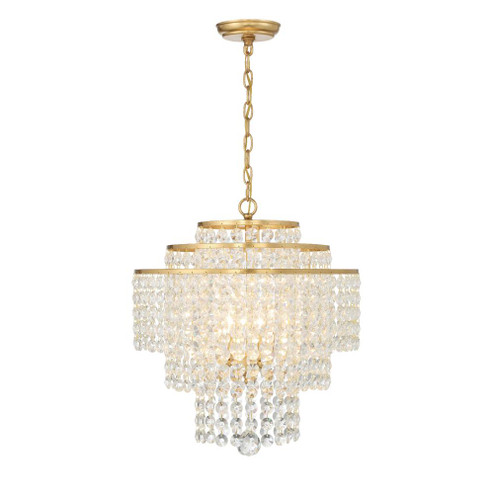Gabrielle 18'' Antique Gold Chandelier (205|GAB-B7304-GA)