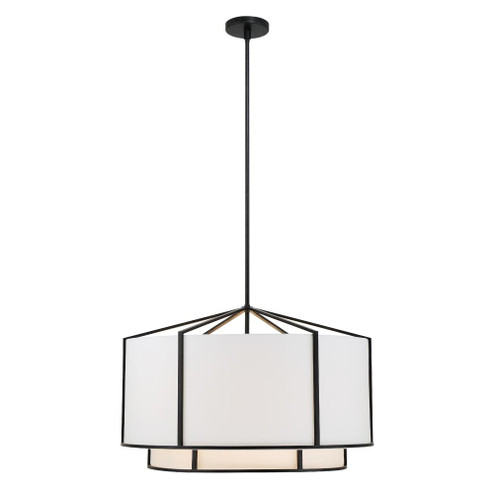 Carlyn 6 Light Black Chandelier (205|CAR-9209-BK)