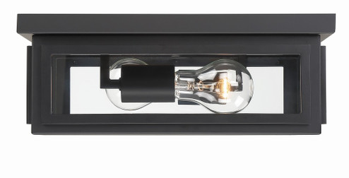 Byron 2 Light Matte Black Outdoor Flush Mount (205|BYR-80100-MK)