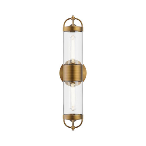 Lancaster 5-in Aged Gold 2 Lights Wall/Vanity (7713|WV461102AG)