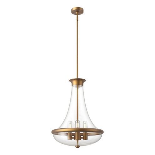 Marcel 18-in Aged Gold 4 Lights Pendant (7713|PD464018AG)