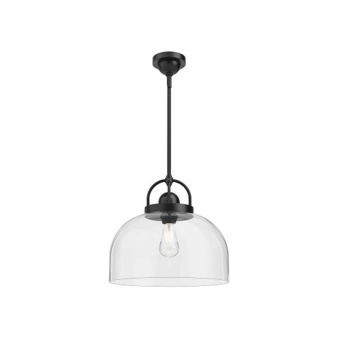 Lancaster 15-in Matte Black 1 Light Pendant (7713|PD461101MB)