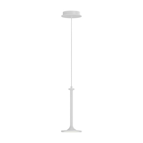 Issa 6-in White LED Pendant (7713|PD418006WH)