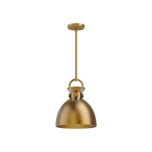 Waldo 11-in Aged Gold 1 Light Pendant (7713|PD411311AG)