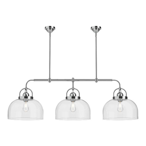 Lancaster 55-in Chrome 3 Lights Linear Pendant (7713|LP461155CH)