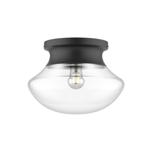Marcel 11-in Matte Black 1 Light Flush Mount (7713|FM464012MB)