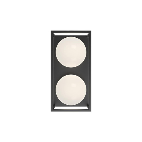 Amelia 13-in Black 2 Lights Exterior Wall Sconce (7713|EW519213BK)
