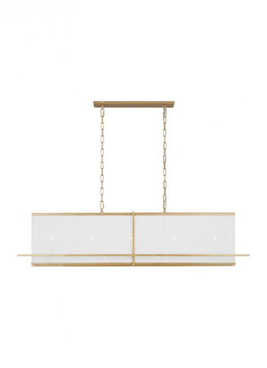 Dresden Casual 5-Light Indoor Dimmable Large Linear Chandelier (7725|TFC1025CGD)