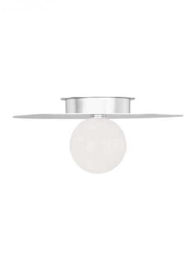 Nodes Contemporary 1-Light Indoor Dimmable Large Flush Mount Ceiling Light (7725|KF1021PN)