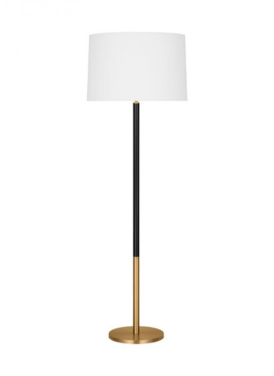 Monroe Modern 1-Light Indoor Large Floor Lamp (7725|KST1051BBSGBK1)