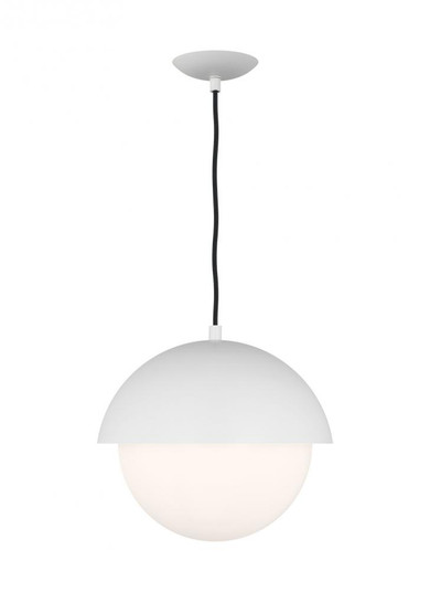 Hyde Modern 1-Light Indoor Dimmable Medium Pendant Ceiling Hanging Chandelier Light (7725|DJP1031MWT)