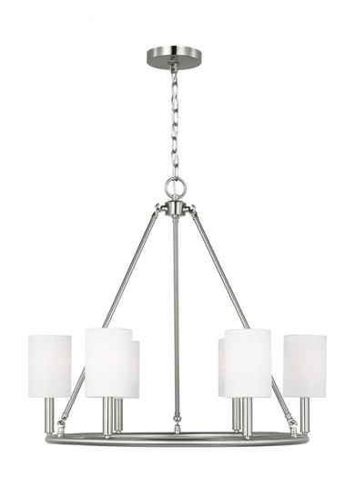 Egmont Traditional 6-Light Indoor Dimmable Large Chandelier (7725|DJC1086BS)