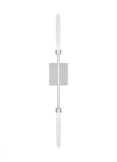 The Spur Damp Rated 2-Light Integrated Dimmable LED Wall Sconce in Polished Nickel (7355|700WSSPRN-LED927)