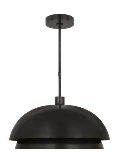 The Shanti X-Large 1-Light Damp Rated Integrated Dimmable LED Ceiling Pendant in Dark Bronze (7355|SLPD13527BZ)