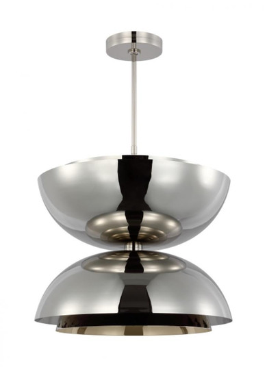 The Shanti X-Large Double 2-Light Damp Rated Integrated Dimmable LED Ceiling Pendant (7355|SLPD13327N)