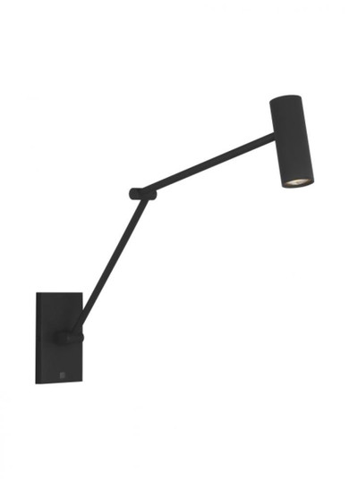 The Ponte Medium 15-inch Damp Rated 1-Light Integrated Dimmable LED Task Wall Sconce (7355|SLTS14630B)
