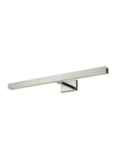 The Bau 30-inch Damp Rated 1-Light Integrated Dimmable LED Picture Light in Polished Nickel (7355|SLPC12030N)