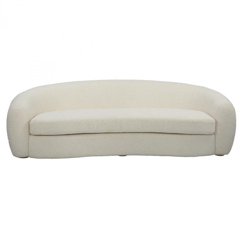 Uttermost Capra Art Deco White Sofa (85|23746)