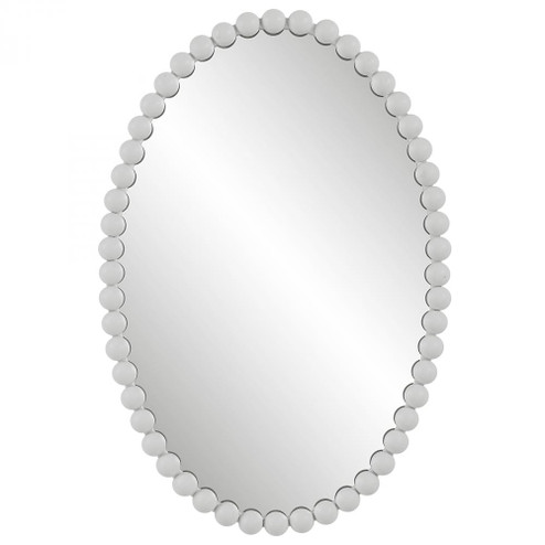 Uttermost Serna White Oval Mirror (85|09874)