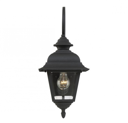 1-Light Outdoor Wall Lantern in Textured Black (8483|M50064BK)
