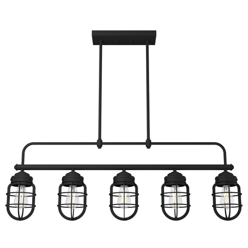 Hunter Starklake Natural Black Iron 5 Light Chandelier Ceiling Light Fixture (4797|19667)