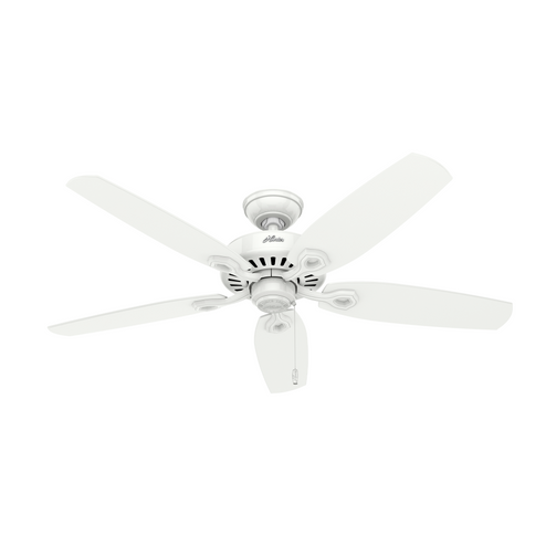 Hunter 52 inch Builder Snow White Ceiling Fan and Pull Chain (4797|53240)
