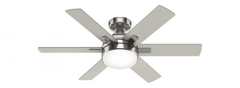 Hunter 44 inch Hardaway Brushed Nickel Ceiling Fan with LED Light Kit and Handheld Remote (4797|50721)
