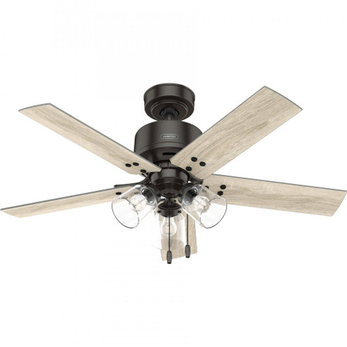 Hunter 44 inch Sencillo Noble Bronze Ceiling Fan with LED Light Kit and Pull Chain (4797|51698)
