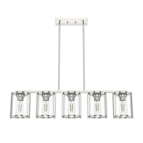 Astwood 5 Light Linear Chandelier Polished Nickel (4797|19955)