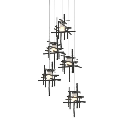 Tura 5-Light Frosted Glass Pendant (65|131128-SKT-LONG-10-YC0305)