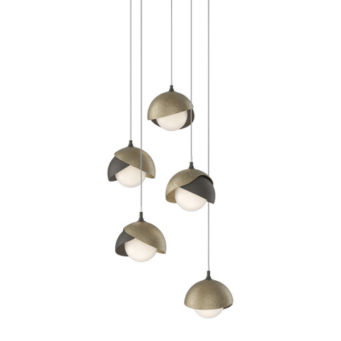 Brooklyn 5-Light Double Shade Pendant (65|131125-SKT-LONG-07-84-GG0711)