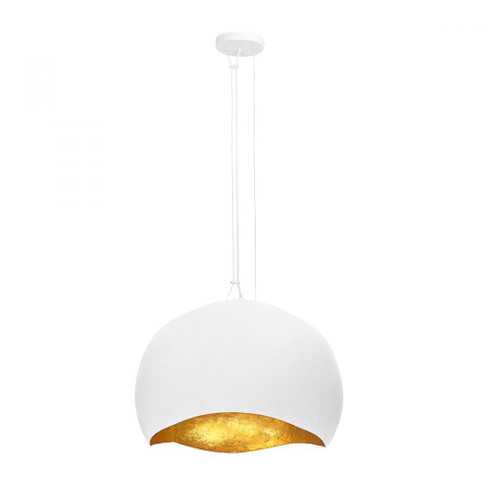 Baleia 3 Light Pendant in White and Gold Foil (4304|46439-024)